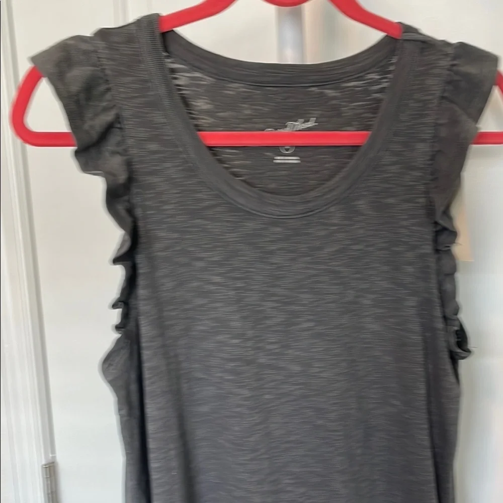 Universal Thread Gray Sleeveless Crew Neck Maxi Dress